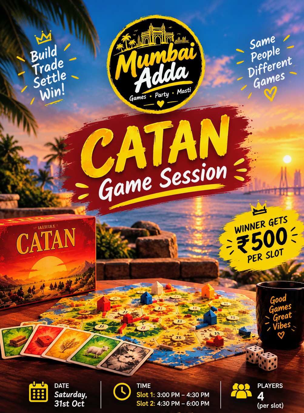 Catan Tournament | Mumbai Adda